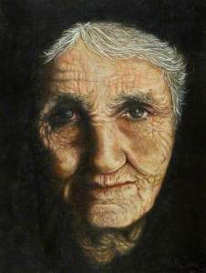 Portrait of an Old Woman by Graham Brindley