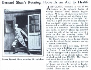 Shaw's hut newspaper article from 1929