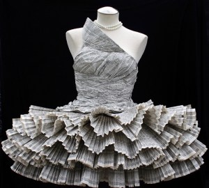paper dress art
