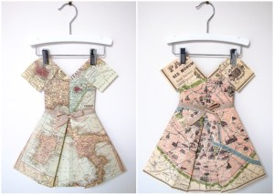 two paper dresses