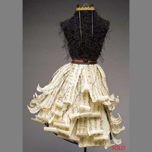 paper dress art